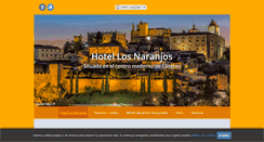 Desktop Screenshot of hotellosnaranjoscaceres.com